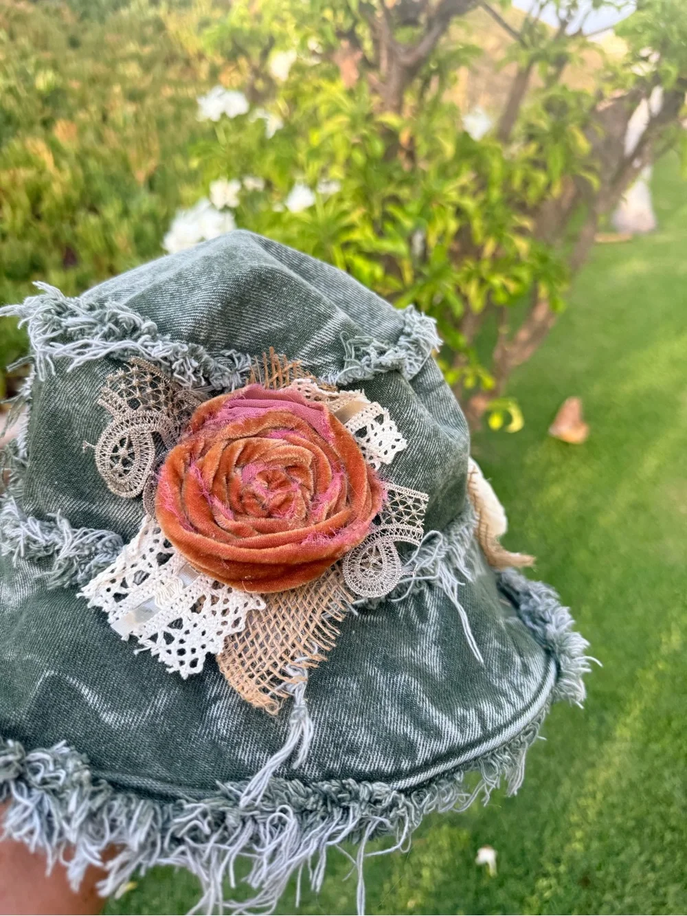 Handmade Floral bucket hat